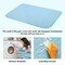 Pet Cooling Bed Mat for Dogs & Cats - 24x36 Inch Machine Washable Cooling Blanket, Portable Summer Heat Relief for Medium/Small Pets (Blue)